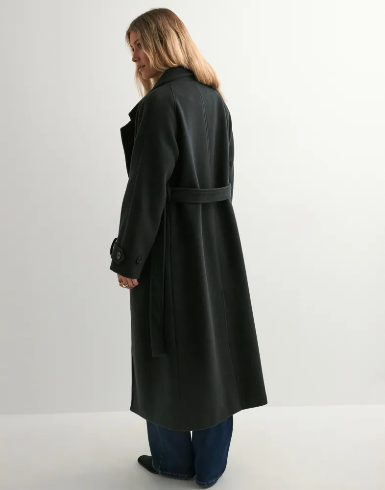 ELVA | Trenchcoat Damen – Klassischer Mantel mit Bindegürtel