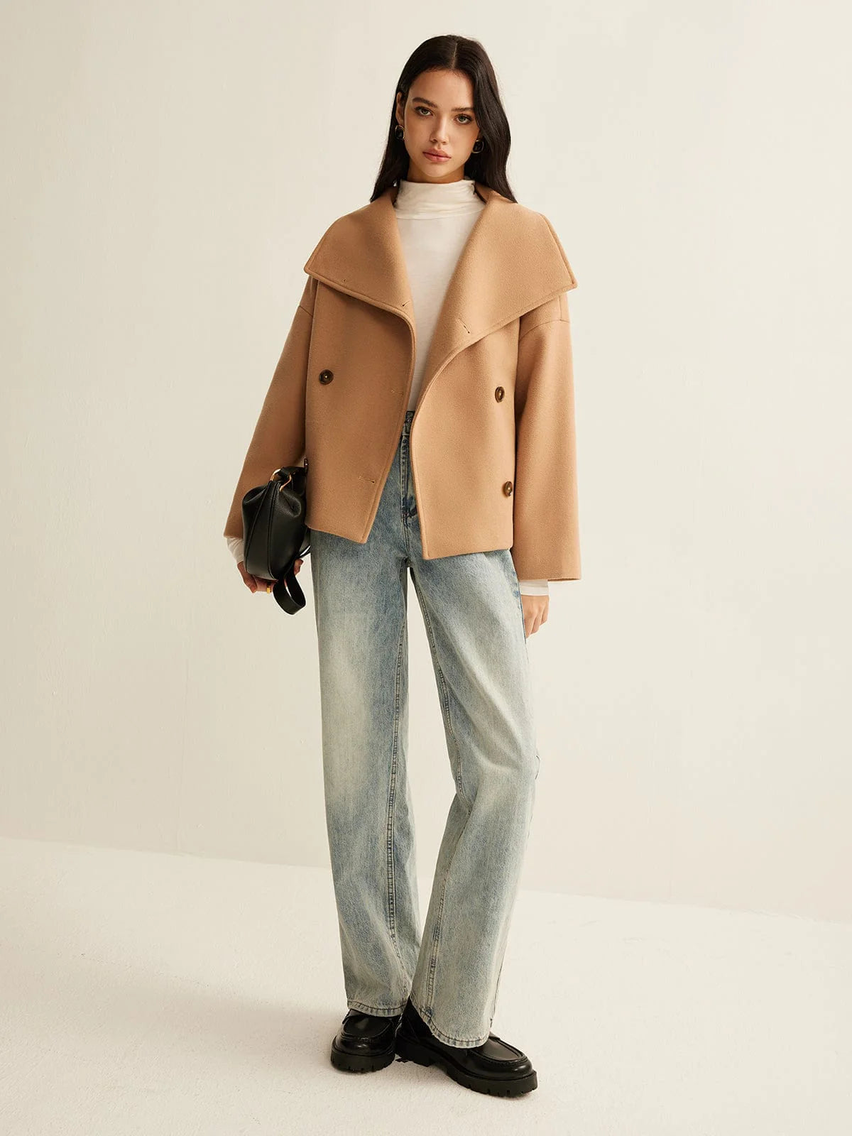 Elva | Cropped Mantel mit elegantem Schnitt