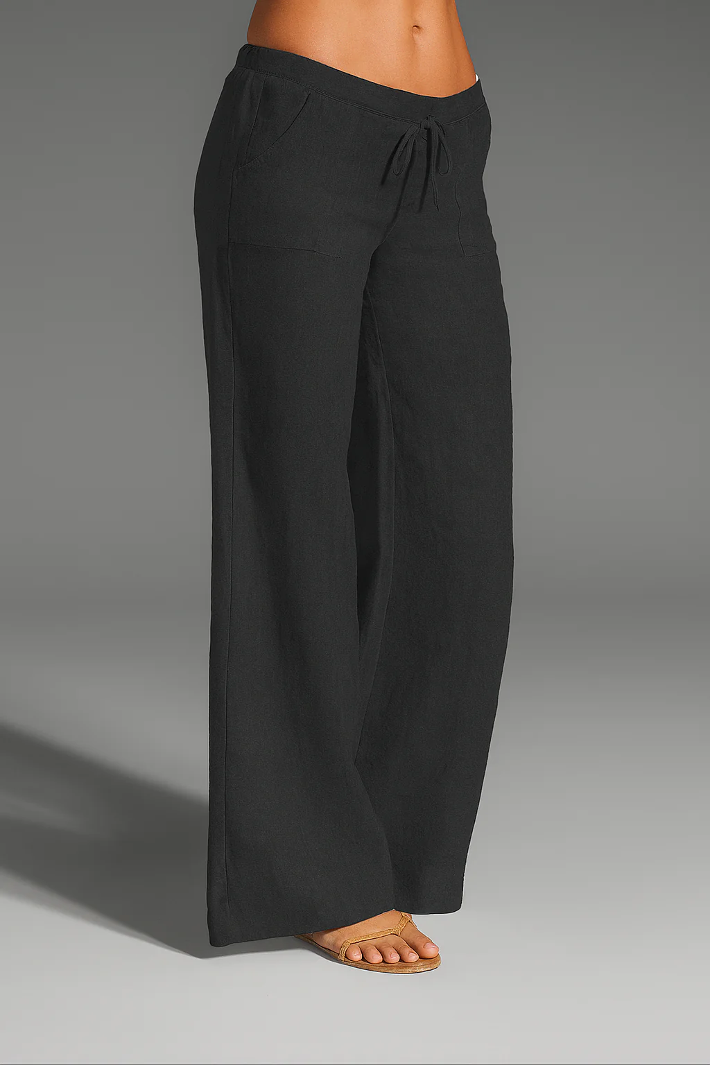 ELVA | Leinenhose Damen – Weite Sommerhose mit Kordelzug