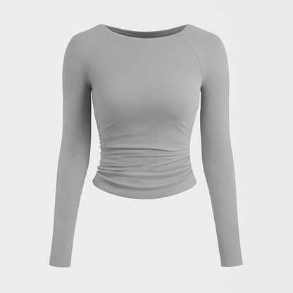 ELVA | Long Sleeve – Damen Langarmshirt mit Rundhalsausschnitt