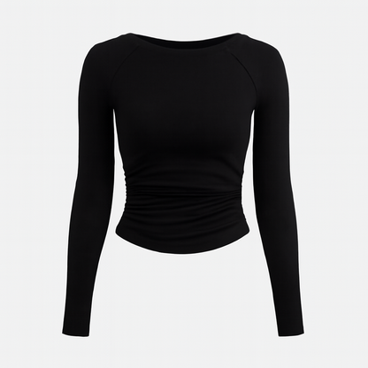 ELVA | Long Sleeve – Damen Langarmshirt mit Rundhalsausschnitt