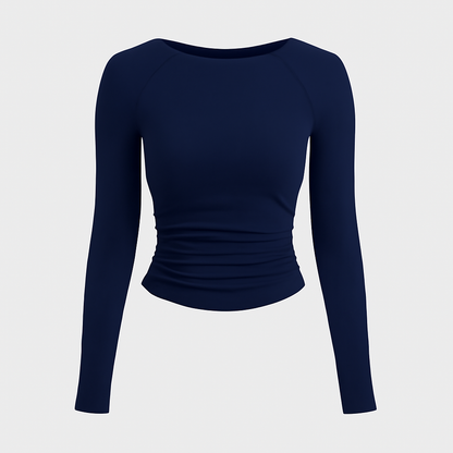 ELVA | Long Sleeve – Damen Langarmshirt mit Rundhalsausschnitt